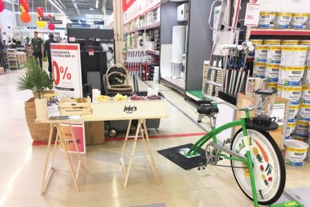 Animations commerciales en magasin - Vélo Smoothie - Leroy Merlin